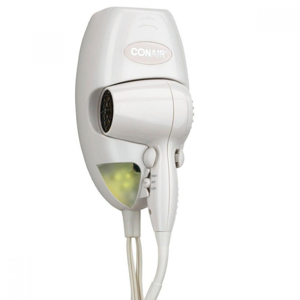 Wall Mounted Hair Dryer with Light Case Hotel Accessories